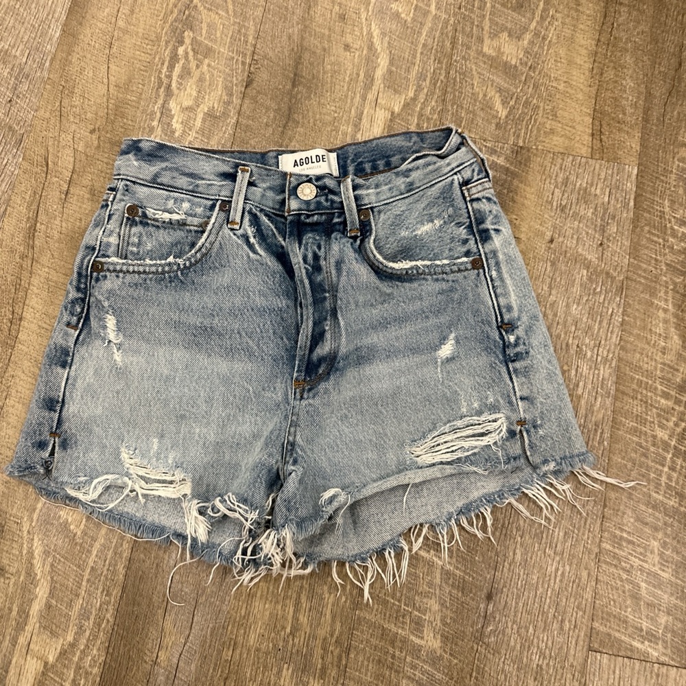 Agolde Jaden Shorts - Light Blue sz 24